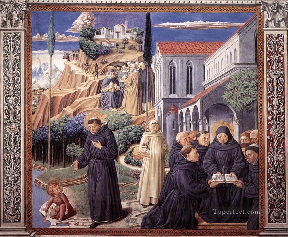 The Parable of the Holy Trinity scene 12south wall Benozzo Gozzoli Oil Paintings